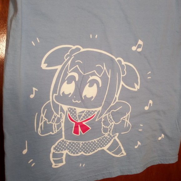 Loot Crate Pop Team T-Shirt Small Anime Manga Cotton Blue - Picture 4 of 6